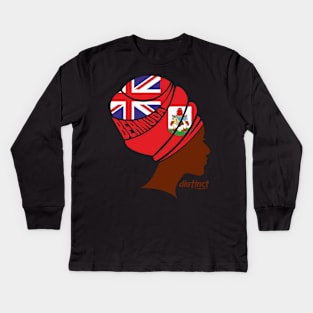 BERMUDA NUBIAN QUEEN Kids Long Sleeve T-Shirt